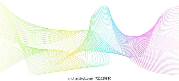 rainbow color abstract wave background template