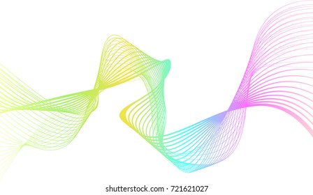 rainbow color abstract wave background template