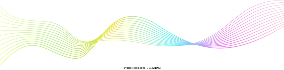 rainbow color abstract wave background template