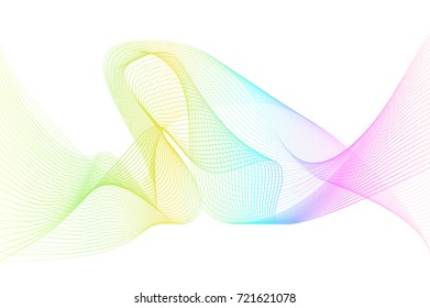 rainbow color abstract wave background template