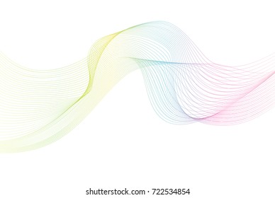 rainbow color abstract wave background template