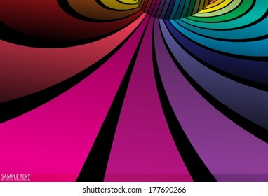 Rainbow color background abstract illustration - Vector striped background colorful illustration