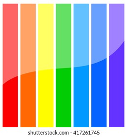 Rainbow color background abstract illustration  - Vector color striped background template