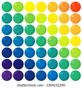 Rainbow color beads with flat design style  - Powered by Shutterstock - Get 15% off with code: PIKWIZARD15