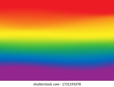 Rainbow color blurred waving background,copy space,banner and wallpaper,LGBTQ+ flag Pride month symbol of lesbian Gay Bisexual Transgender.Celebrated annual , against homosexual.