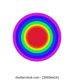 Rainbow color circle for background and cover