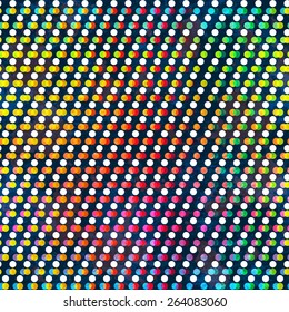 rainbow color circle seamless pattern