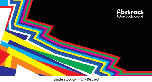 rainbow color combination with black background & stock photos vector images