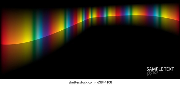 Rainbow color  design vector template - Background vector  space illustration