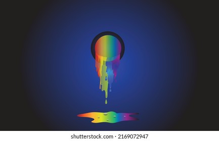 color arcoiris vectores de pintura de goteo,papel pintado colorido abstracto