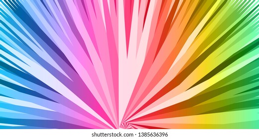 Rainbow Color Explosion Art Background Stock Vector Royalty Free