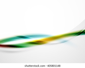 Color arcoiris seda brillante ola elegante. Fondo abstracto vectorial