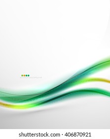 Rainbow Farbe glänzende Seide elegante Welle. Abstrakter Vektorhintergrund