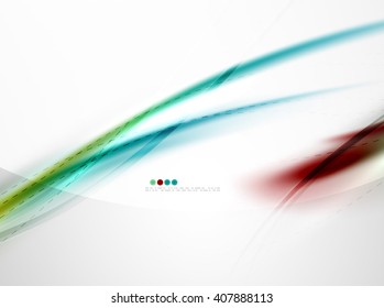 Rainbow color glossy silk elegant wave. Vector abstract background