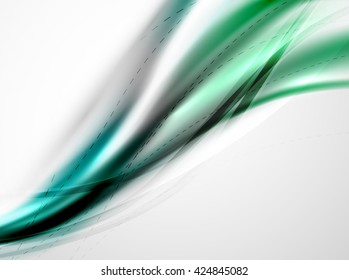Color arcoiris seda brillante ola elegante. Fondo abstracto vectorial