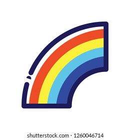 Rainbow color icon