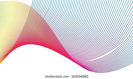 Línea de color arcoiris patrón abstracto fondo vectorial de ilustración de alta resolución.EPS 10.