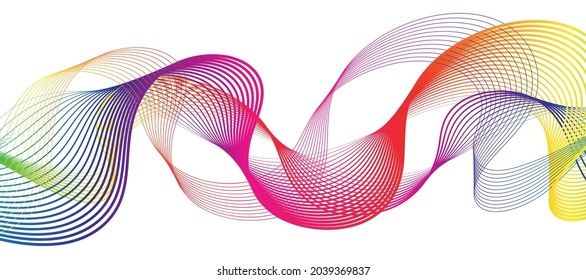 Rainbow color line abstract  pattern high resolution illustration vector background.EPS 10.