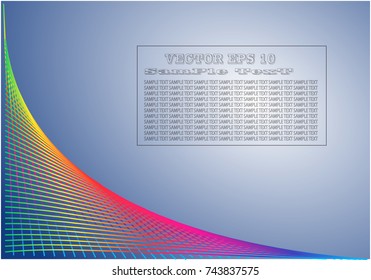 Rainbow color line abstract pattern background,EPS10