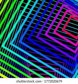 Líneas de color arcoiris, fondo multicolor de arte fresco moderno abstracto para web e impresión