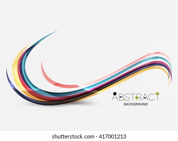 Color del arcoiris sobre blanco. Elemento de onda de identidad. Concepto de presentación universal de vectores