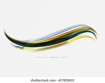 Regenbogenfarben auf Weiß. Identitätswellenelement. Darstellungskonzept für Vektorgrafiken