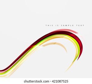 Regenbogenfarben auf Weiß. Identitätswellenelement. Darstellungskonzept für Vektorgrafiken