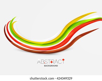 Color del arcoiris sobre blanco. Elemento de onda de identidad. Concepto de presentación universal de vectores