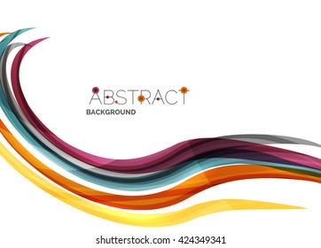 Color del arcoiris sobre blanco. Elemento de onda de identidad. Concepto de presentación universal de vectores