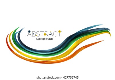 Color del arcoiris sobre blanco. Elemento de onda de identidad. Concepto de presentación universal de vectores