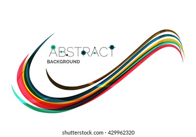 Color del arcoiris sobre blanco. Elemento de onda de identidad. Concepto de presentación universal de vectores