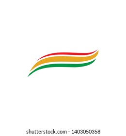Rainbow color logo icon vector template