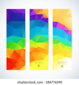 rainbow color logo right banner vector set where yourself can choose what fits best your project rainbow color logo straight water remedy crowd spectrum colorful abstract background scene technique pi