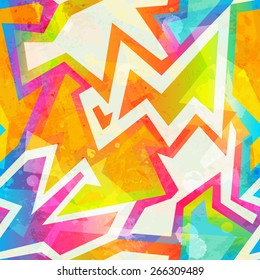 rainbow color mosaic seamless pattern