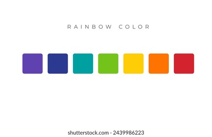 rainbow color palette design vector illustration