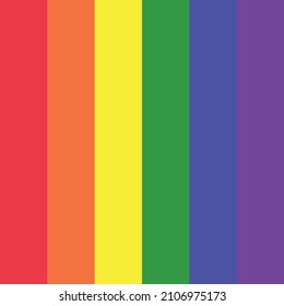 Rainbow color pallet in Vector Design colorful .  suitable for LGBT pride flag editable