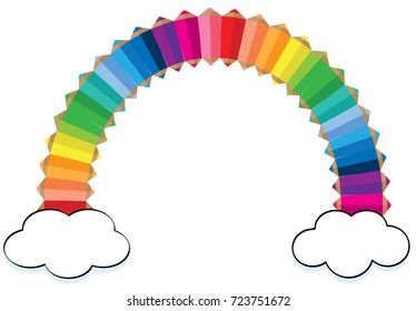 rainbow color pencil background