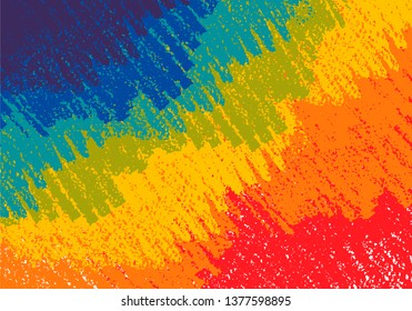 Rainbow color pencil hatching background. Red, orange, yellow, green, cyan, blue, violet. Child training illustration. Design for education course banner, poster, web.