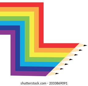 El color arcoiris penaliza el estilo vectorial fluido.