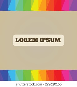 rainbow color pie shape presentation template