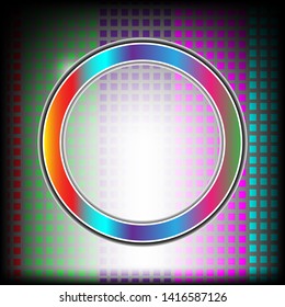 Rainbow Color ring background vector