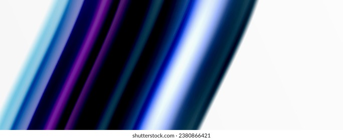 Rainbow color silk blurred wavy line background on white, luxuriously vibrant visually captivating backdrop. Stunning blend of colors reminiscent of rainbow, silky and gracefully blurred wavy pattern