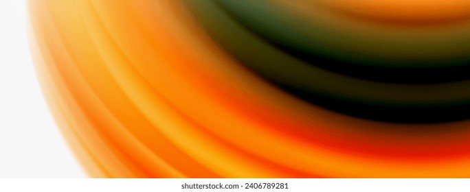 Rainbow color silk blurred wavy line background on white, luxuriously vibrant visually captivating backdrop. Stunning blend of colors reminiscent of rainbow, silky and gracefully blurred wavy pattern