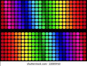 Rainbow color squares