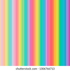 rainbow color stripes line shape cool pattern vector