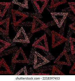 Rainbow color triangle seamless pattern (vector eps 10) Bold psychedelic neon artistic background pattern. Wallpapers for boys and girls