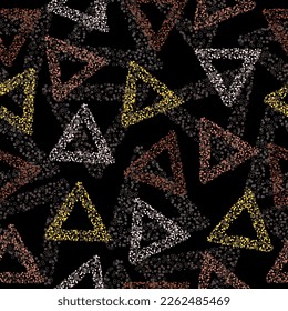 Rainbow color triangle seamless pattern (vector eps 10) Bold psychedelic neon artistic background pattern. Wallpapers for boys and girls