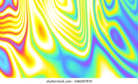 Rainbow color twisted pattern. Abstract background with beautiful gradient. Fashion multicolor illustration, beautiful curled trendy romantic wallpaper. Not trace, include mesh gradient. Vector EPS10