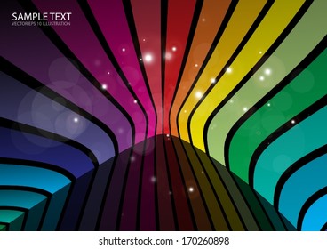 Rainbow color vector abstract background  space - Color vector rainbow background illustration