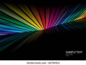  Rainbow color vector background template - Web design background colorful illustration